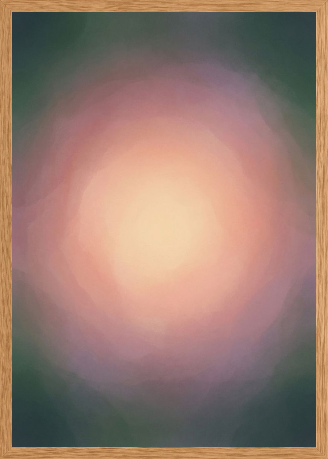 Poster in oak frame