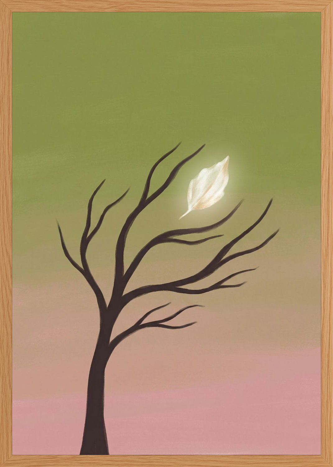 Poster in oak frame