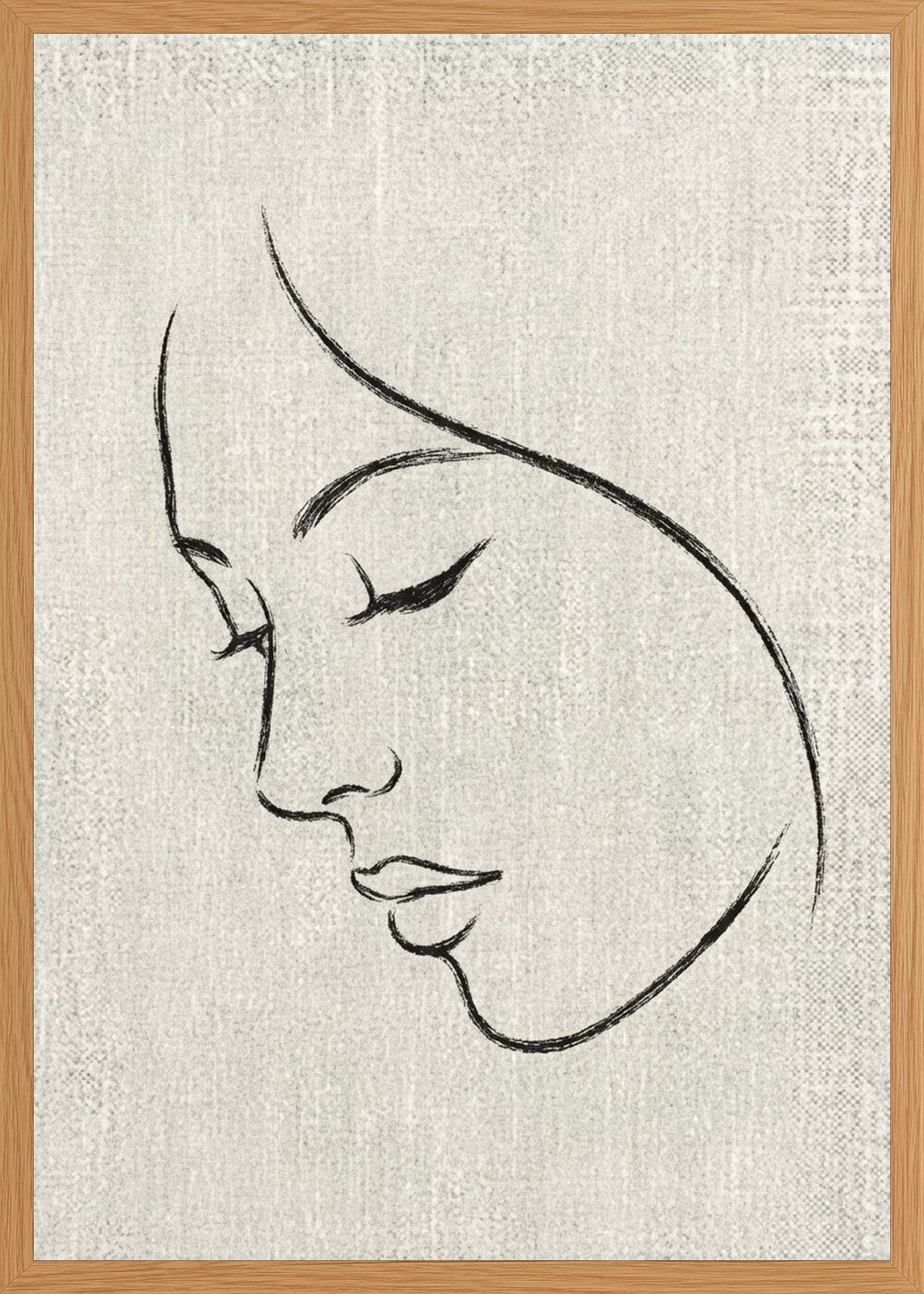Poster in oak frame