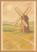 Poster in oak frame
