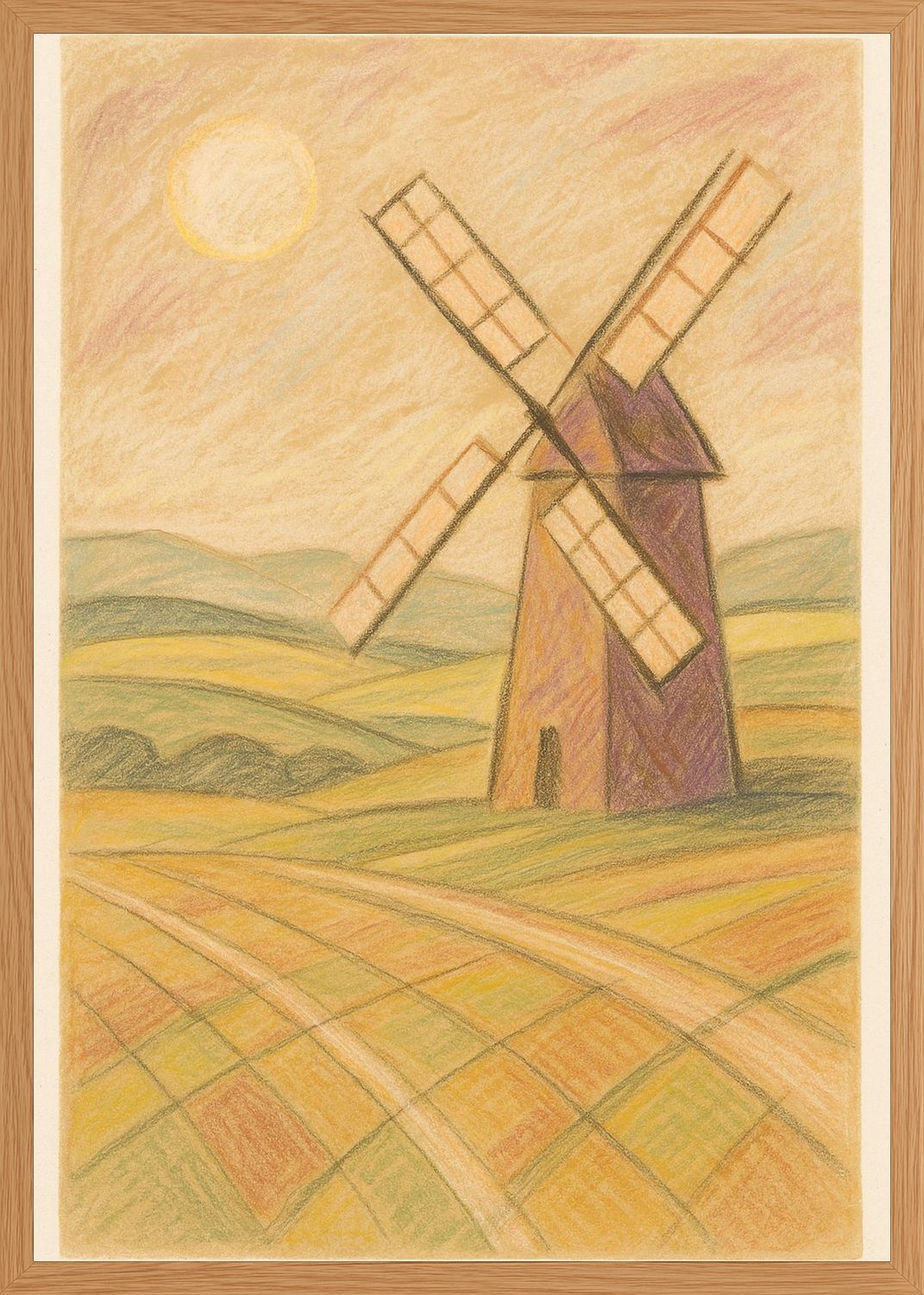 Poster in oak frame
