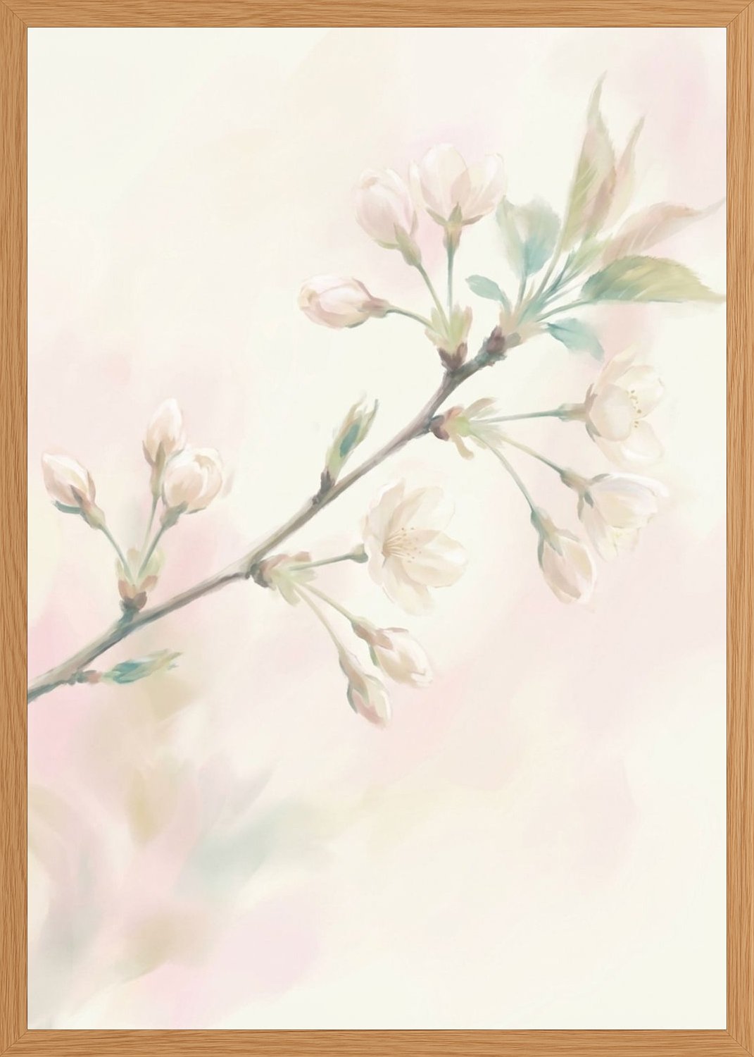 Poster in oak frame