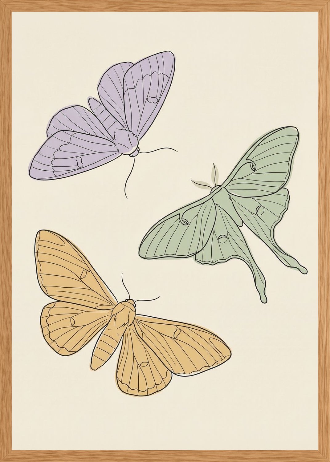 Poster in oak frame
