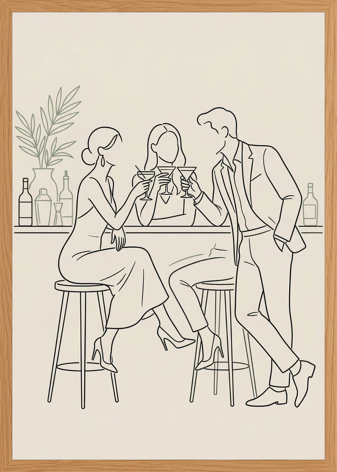 Poster in oak frame