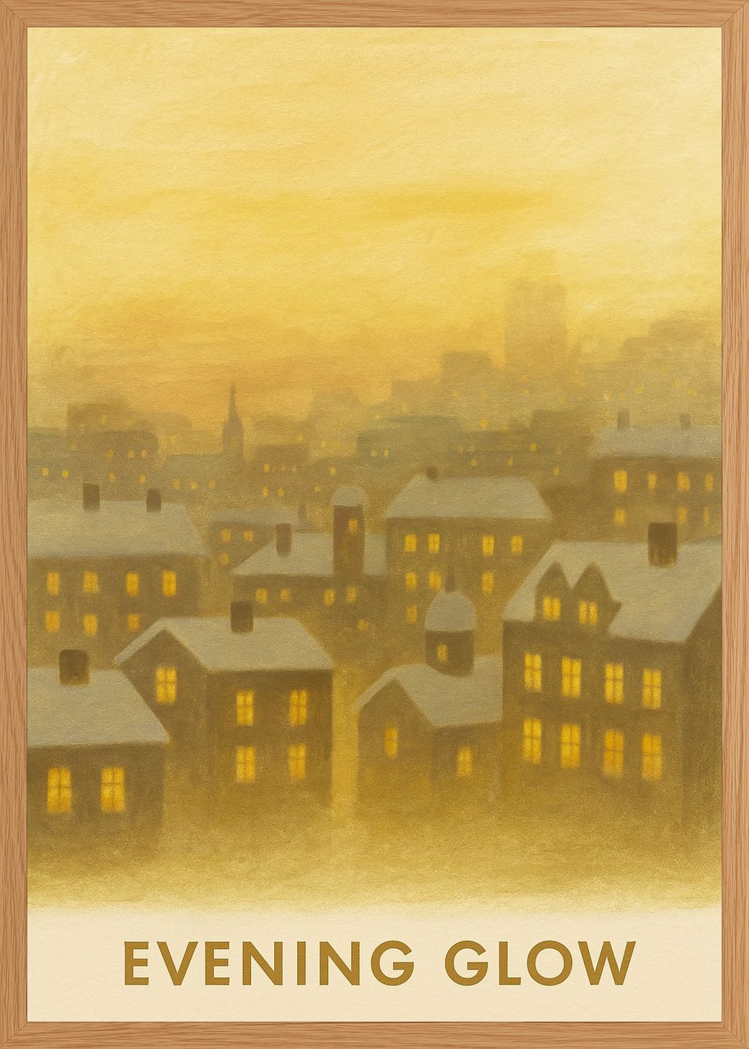 Poster in oak frame