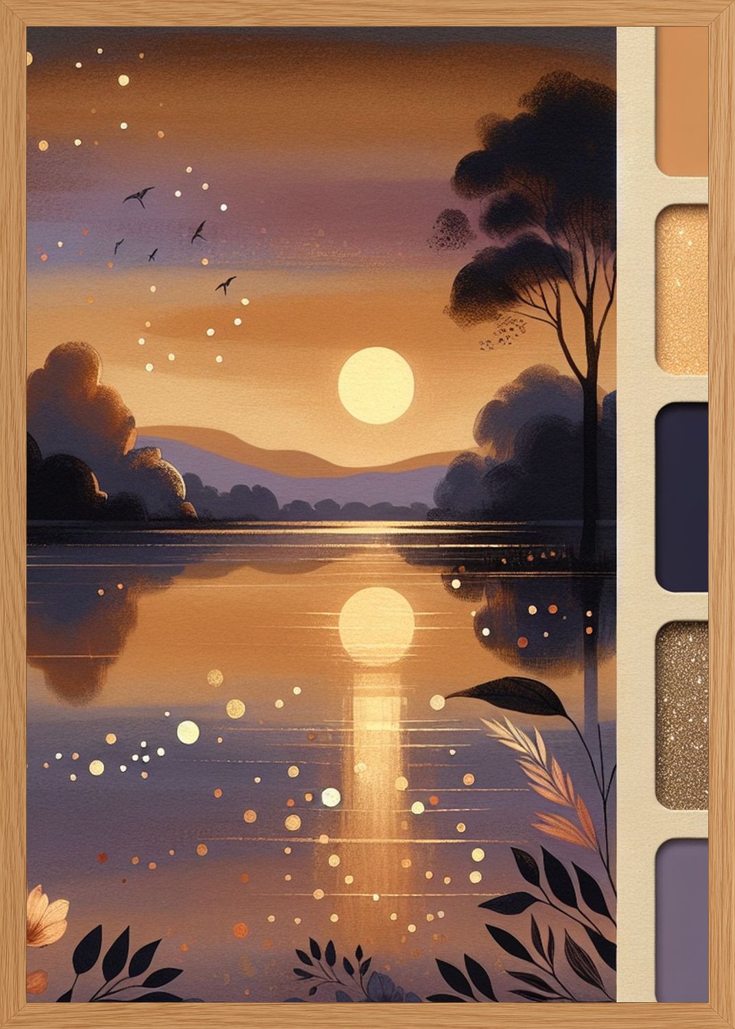 Poster in oak frame