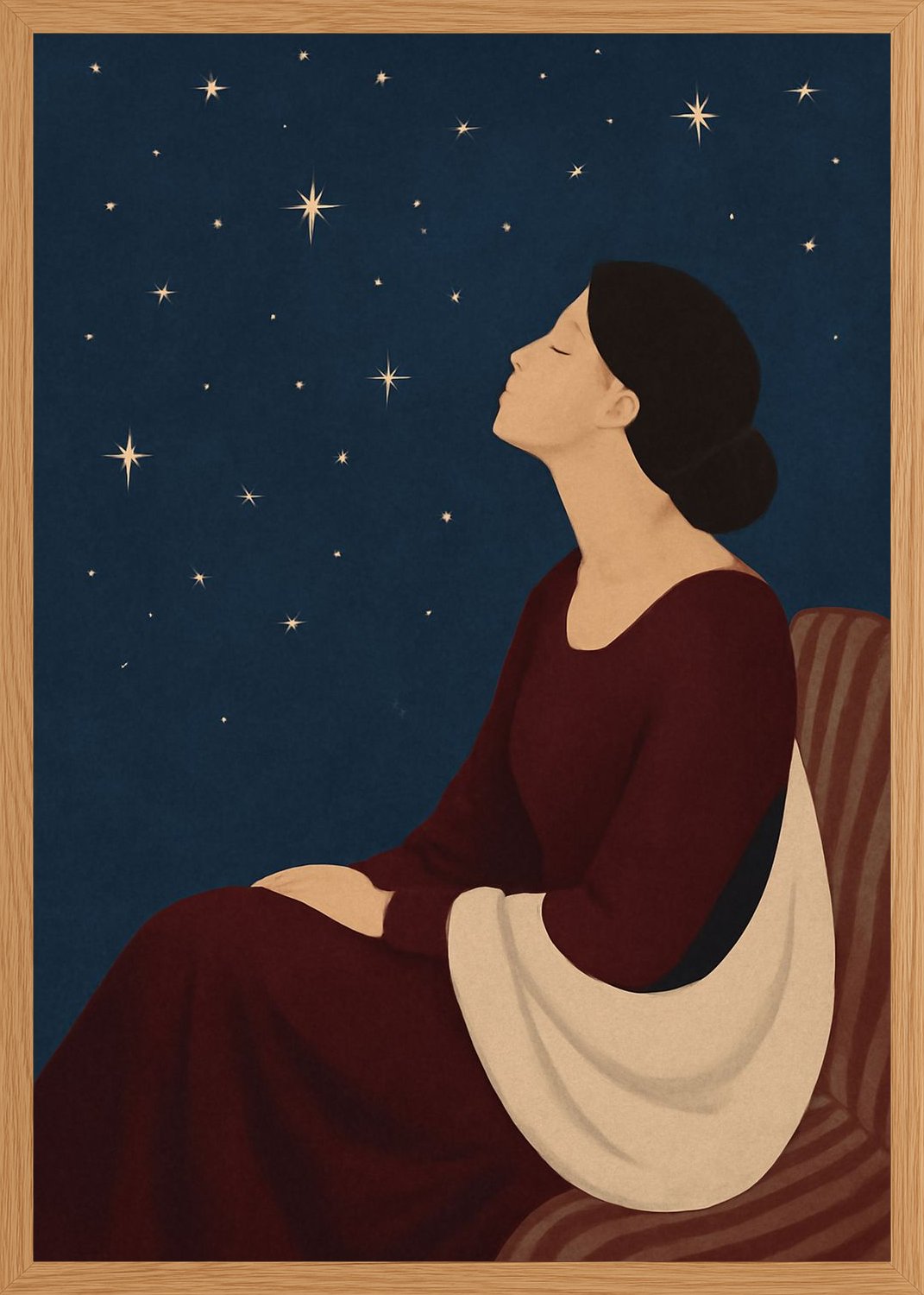 Poster in oak frame