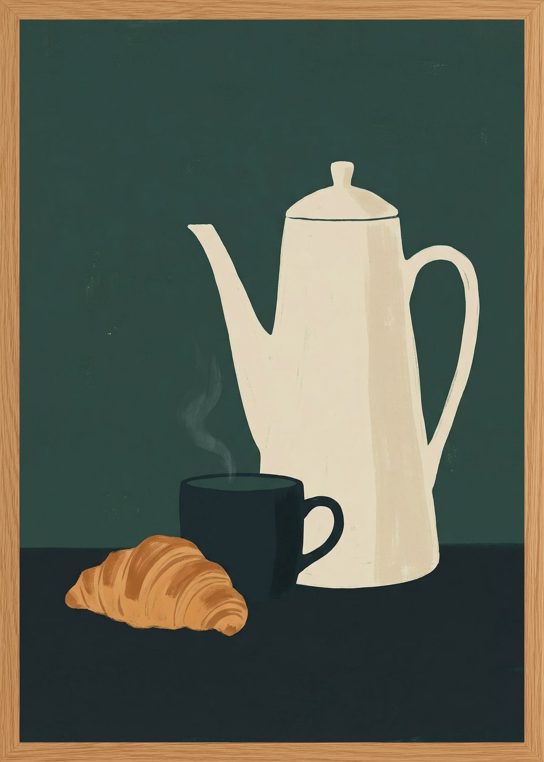 Poster in oak frame