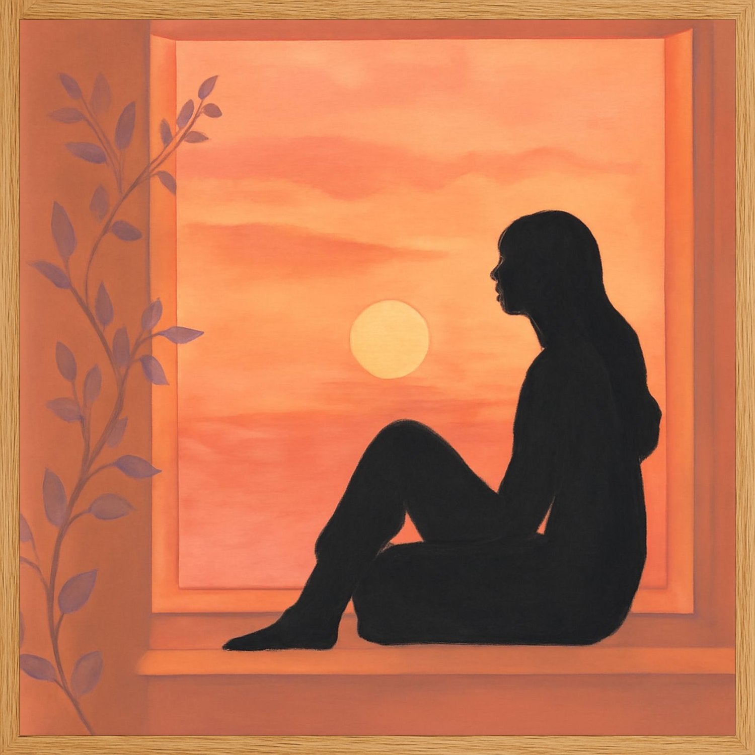 Poster in oak frame