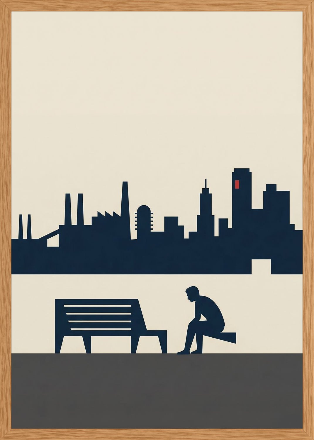Poster in oak frame