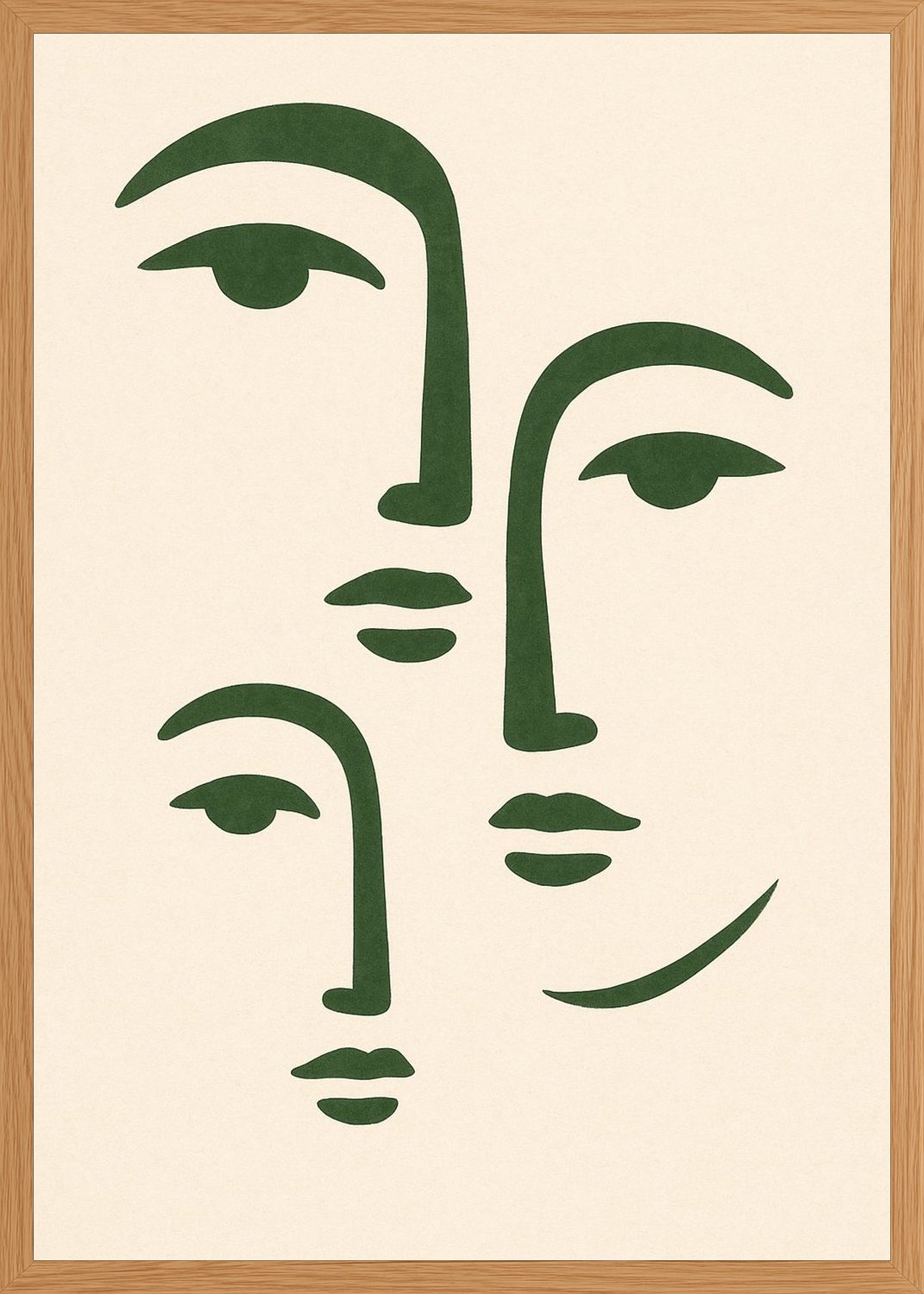 Poster in oak frame
