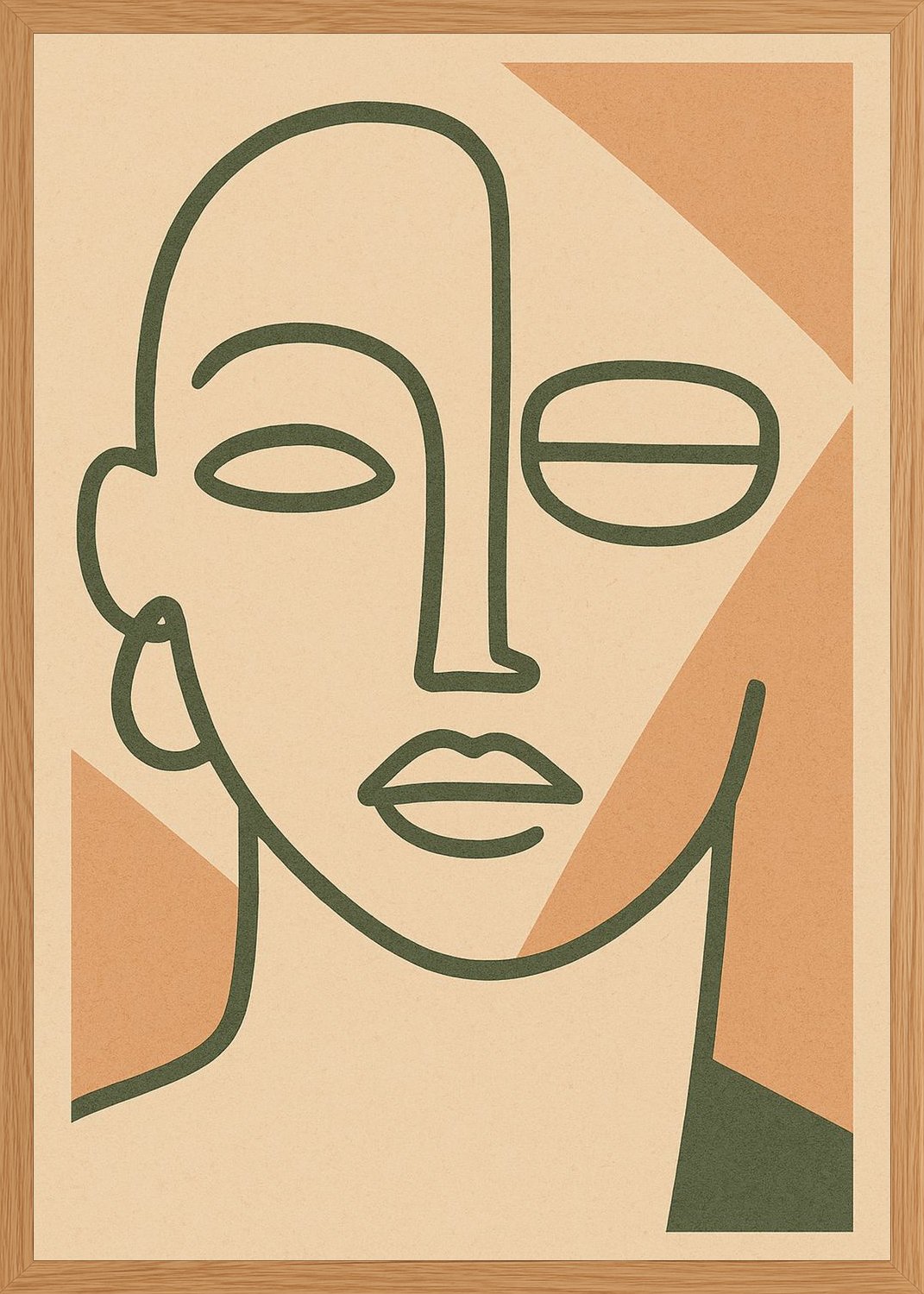 Poster in oak frame