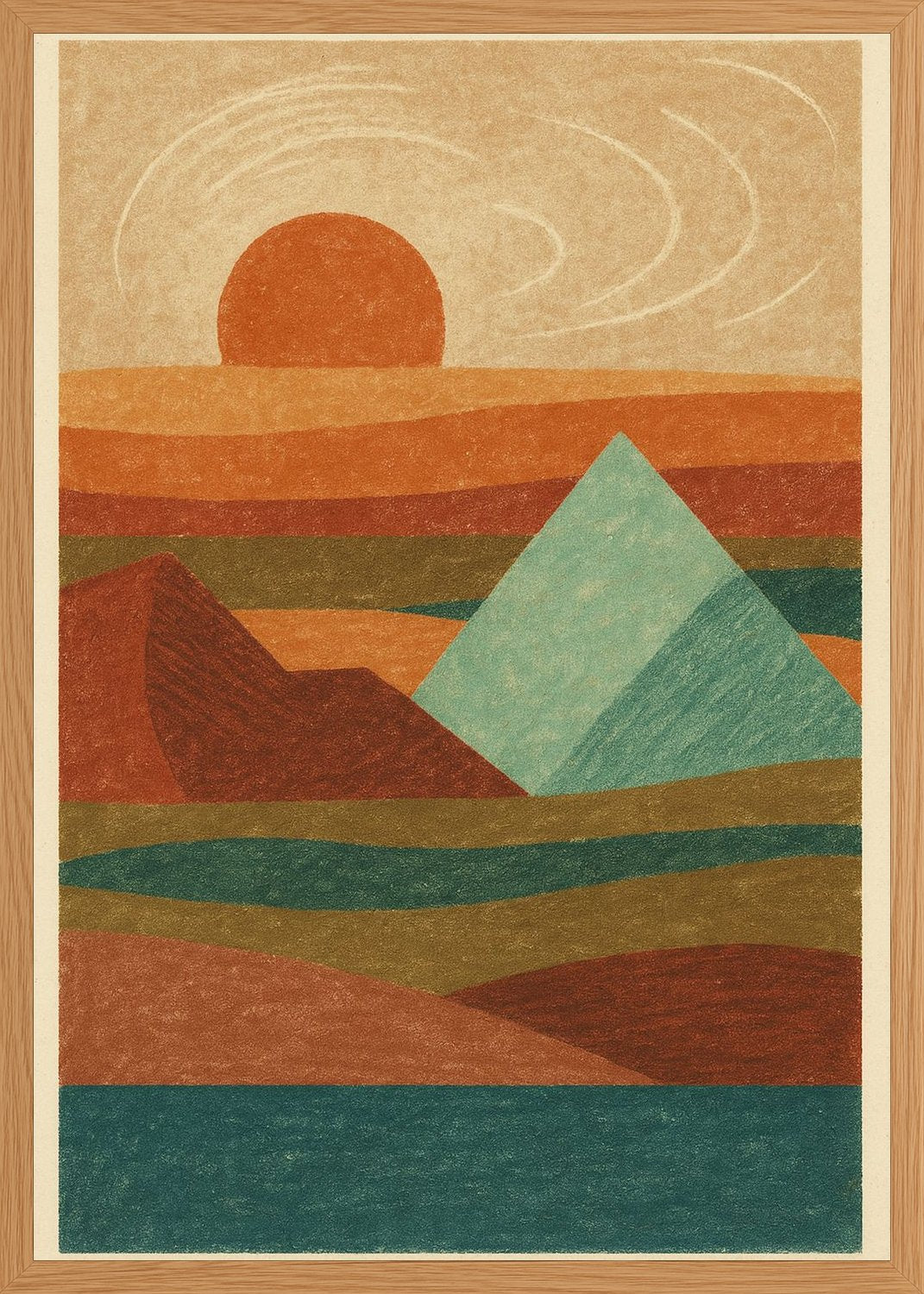Poster in oak frame
