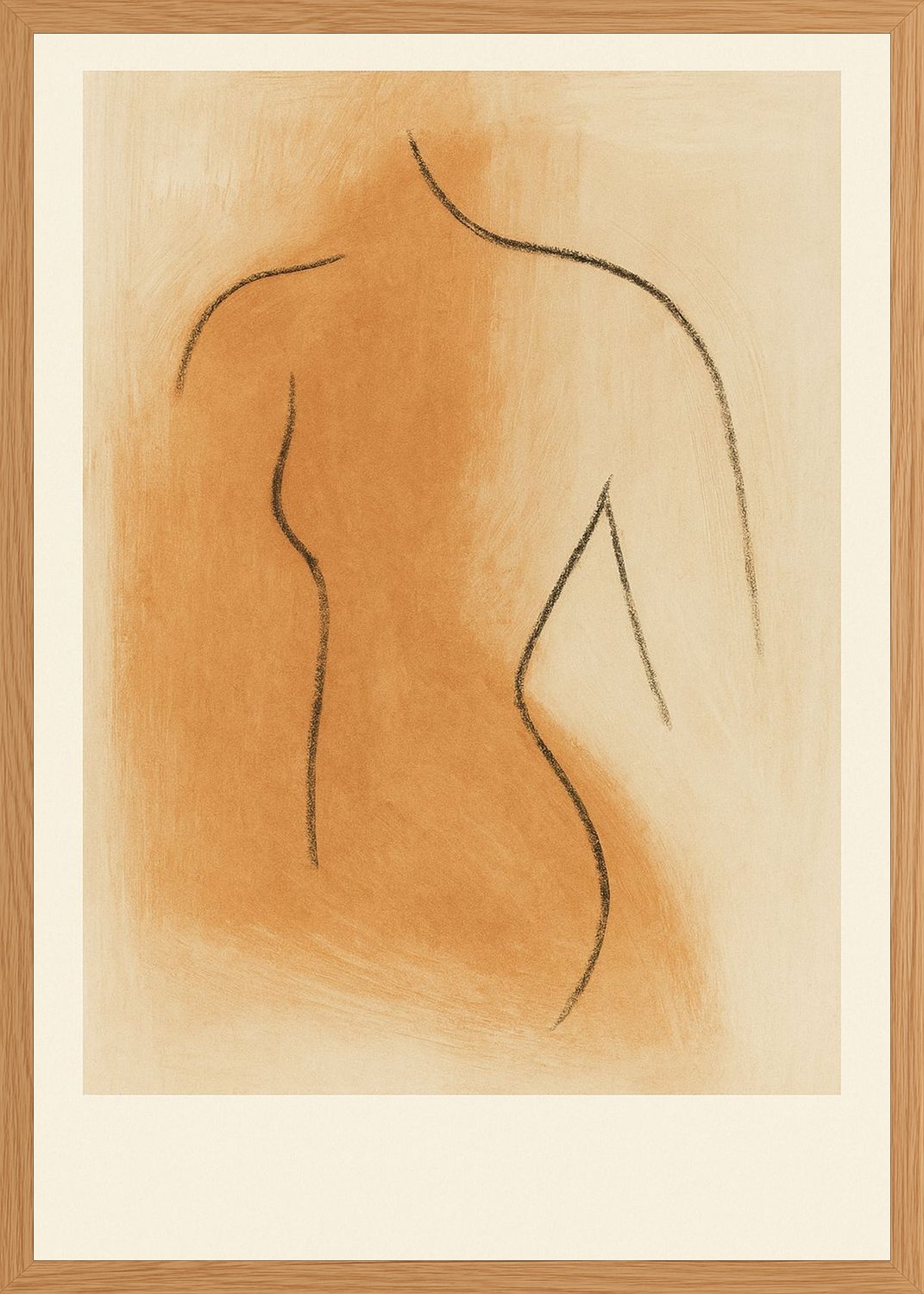 Poster in oak frame