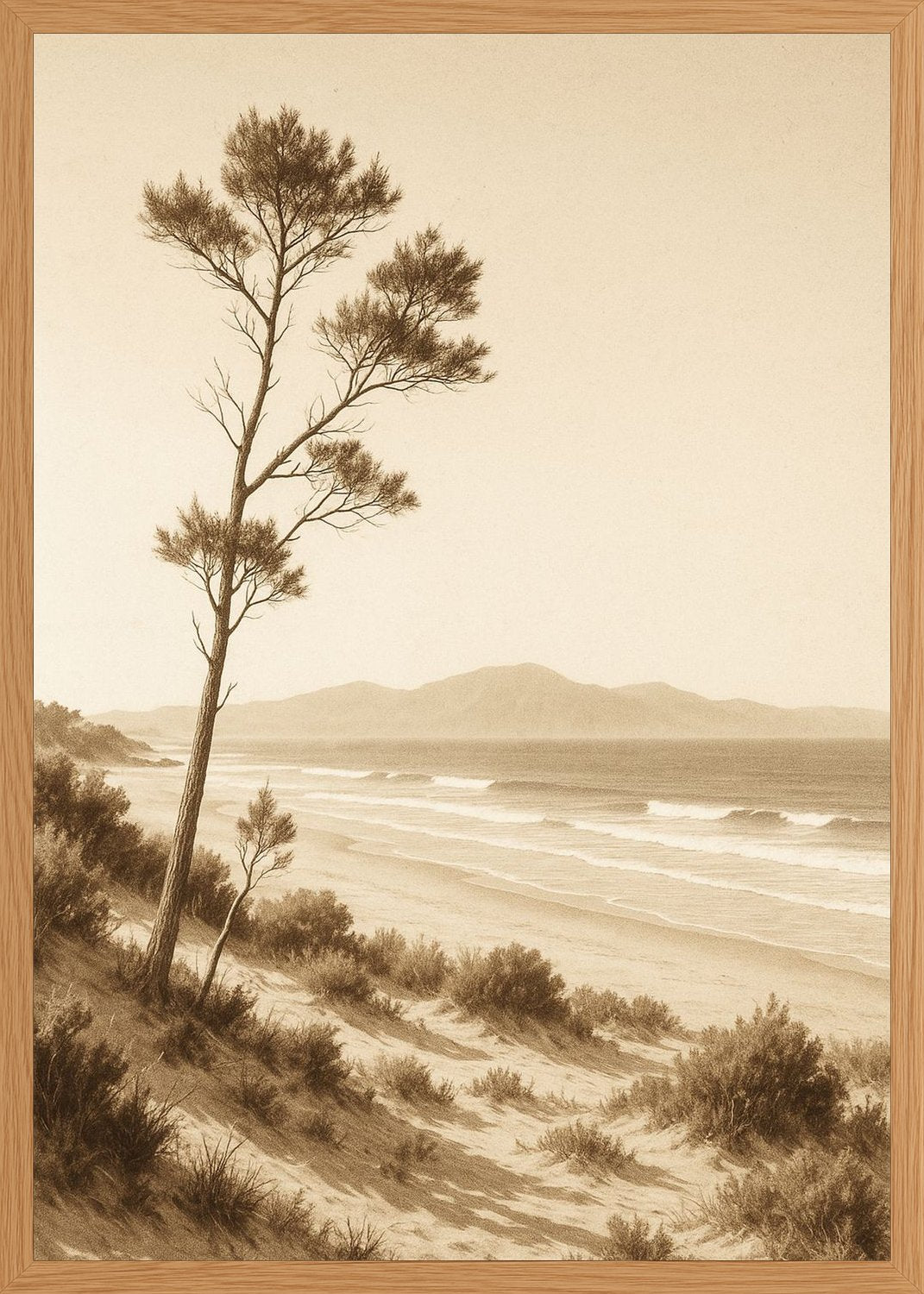 Poster in oak frame
