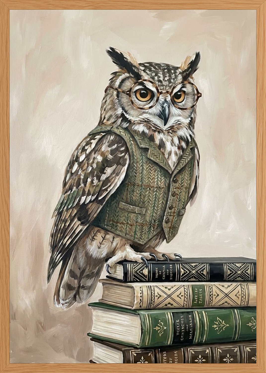 Poster in oak frame