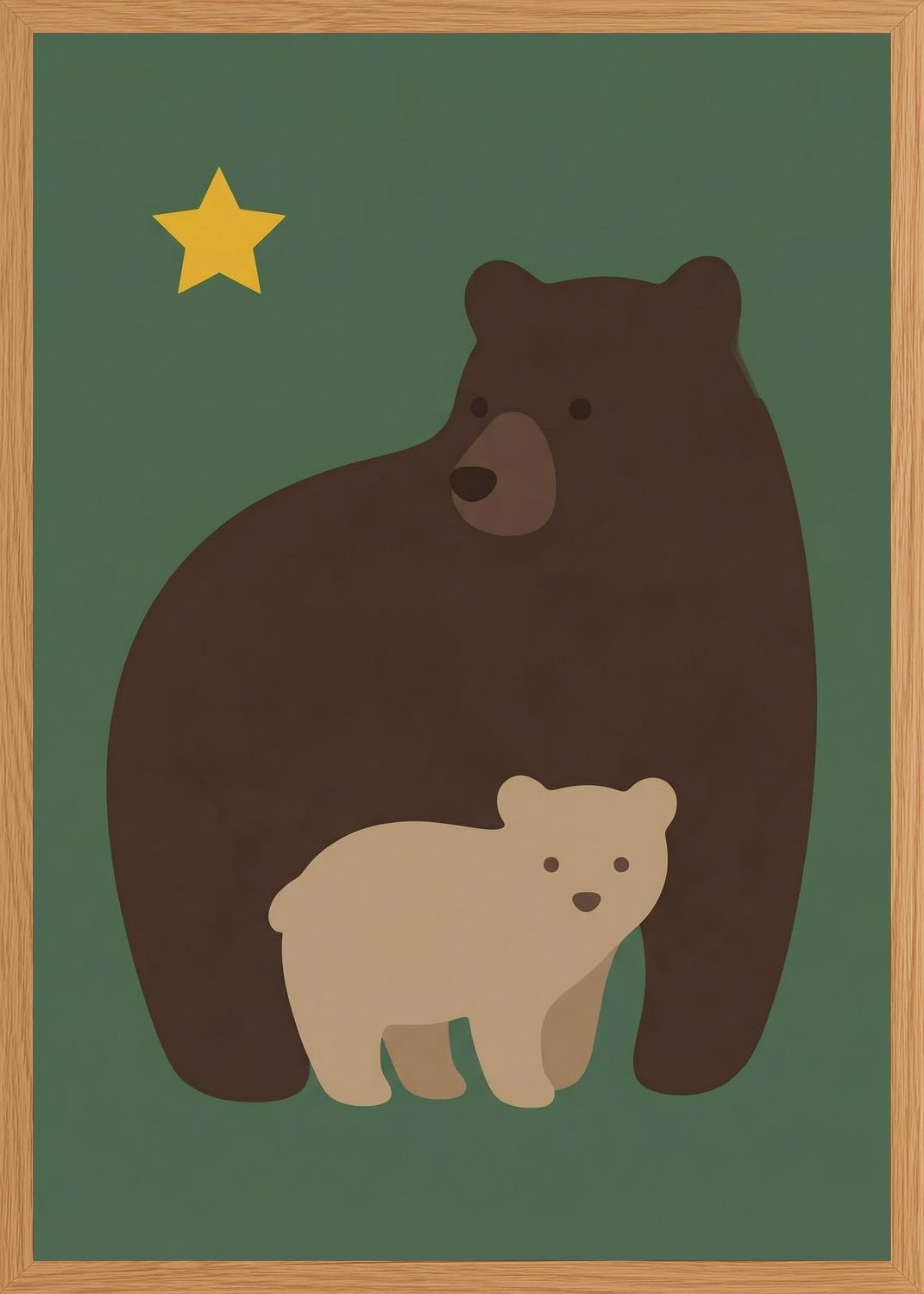 Poster in oak frame