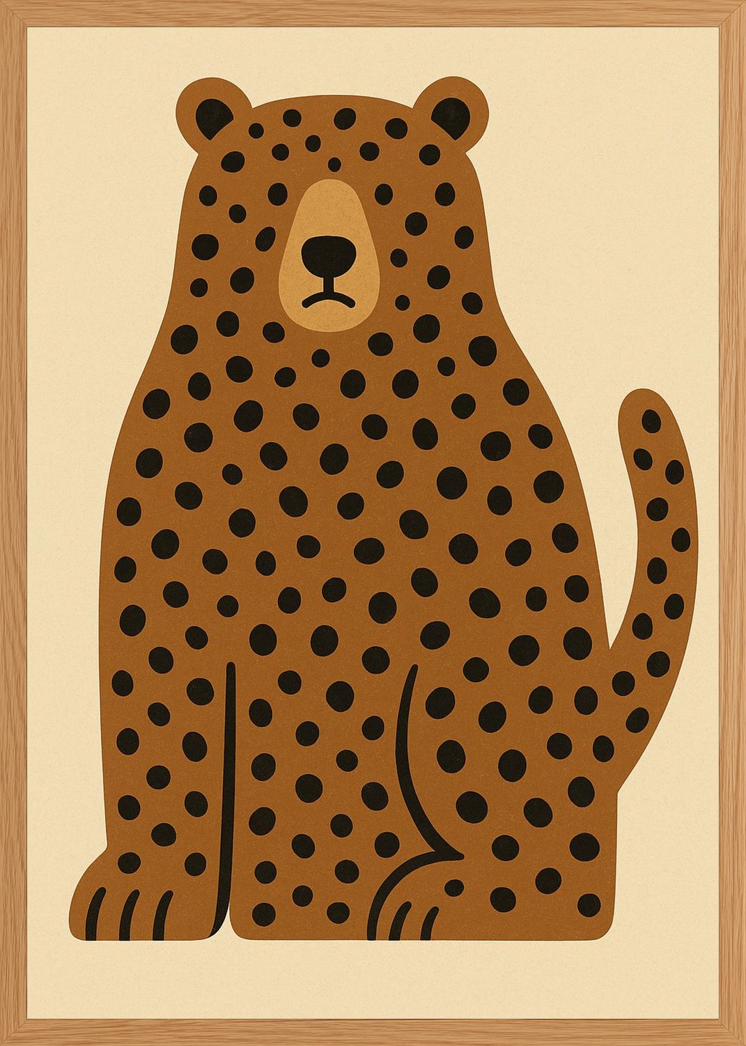 Poster in oak frame