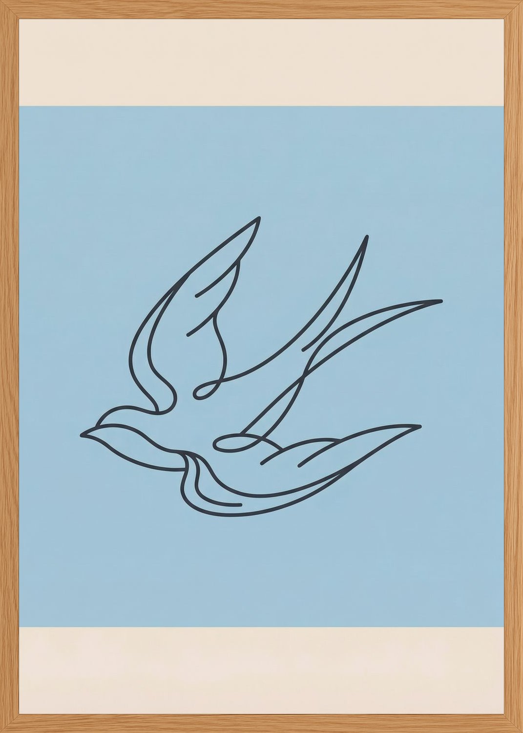 Poster in oak frame