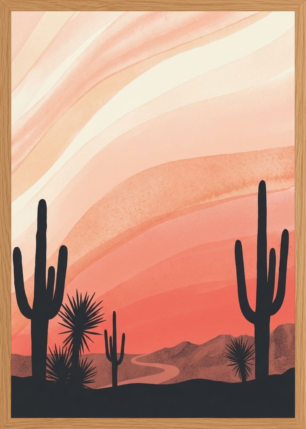 Poster in oak frame