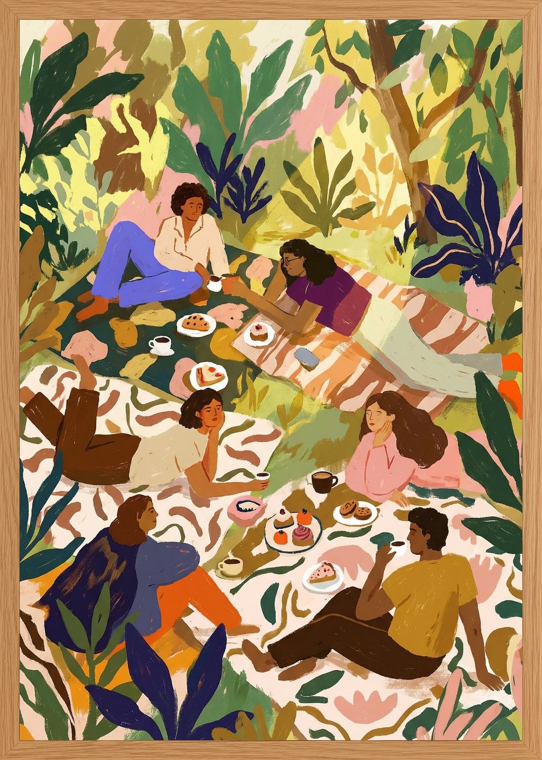 Poster in oak frame