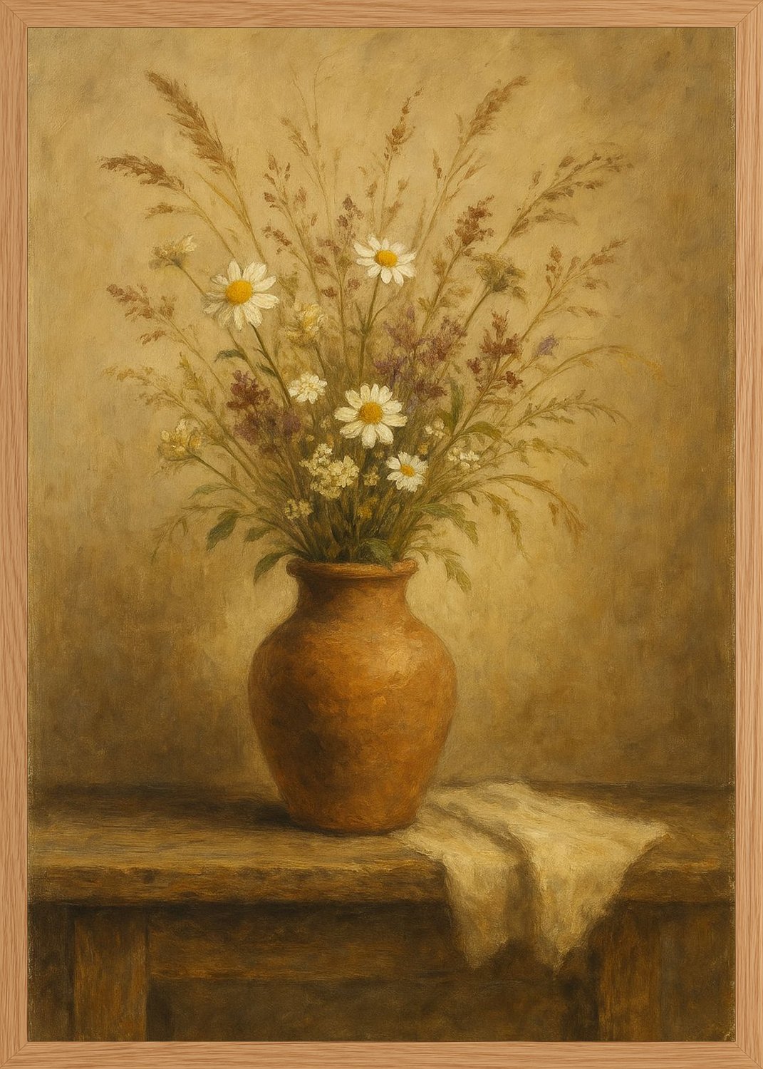Poster in oak frame
