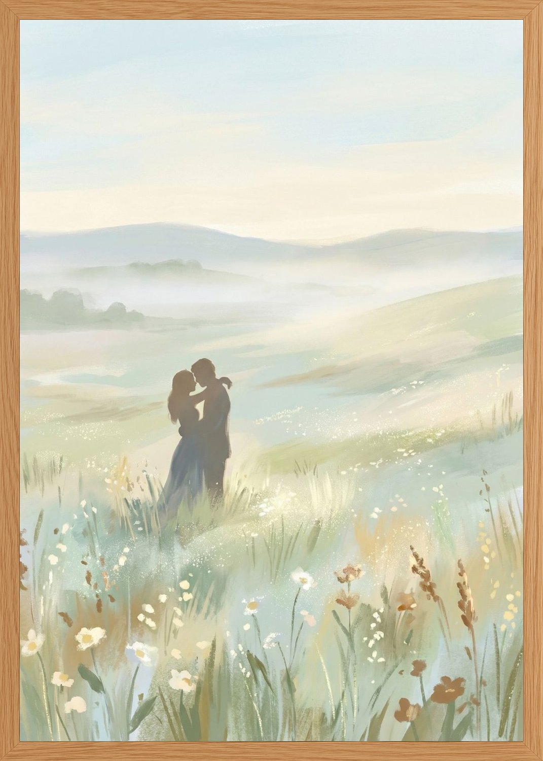 Poster in oak frame
