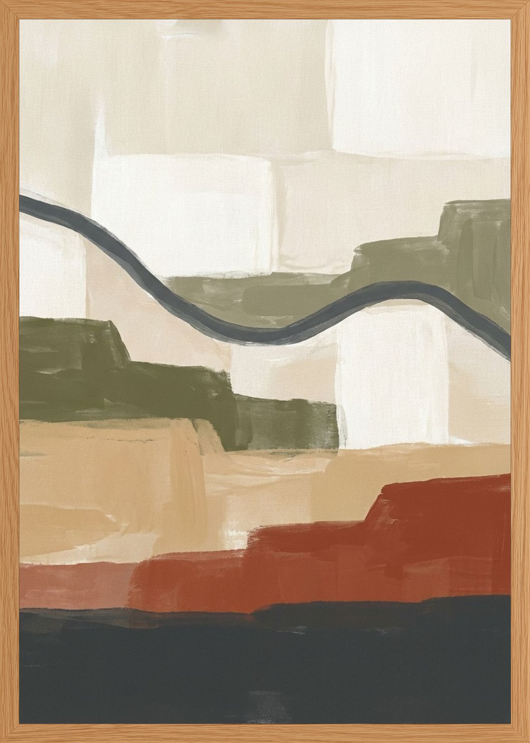 Poster in oak frame