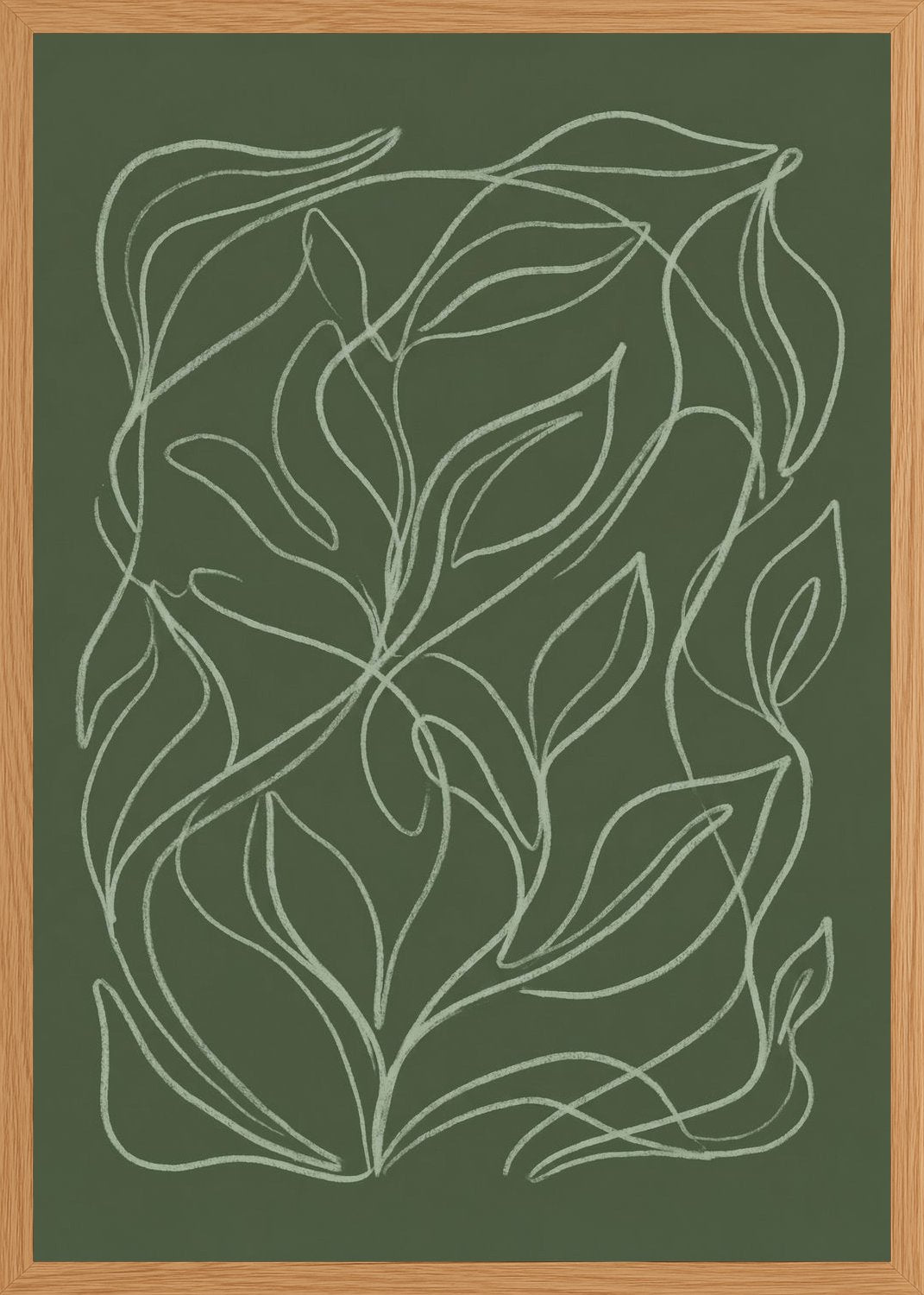 Poster in oak frame