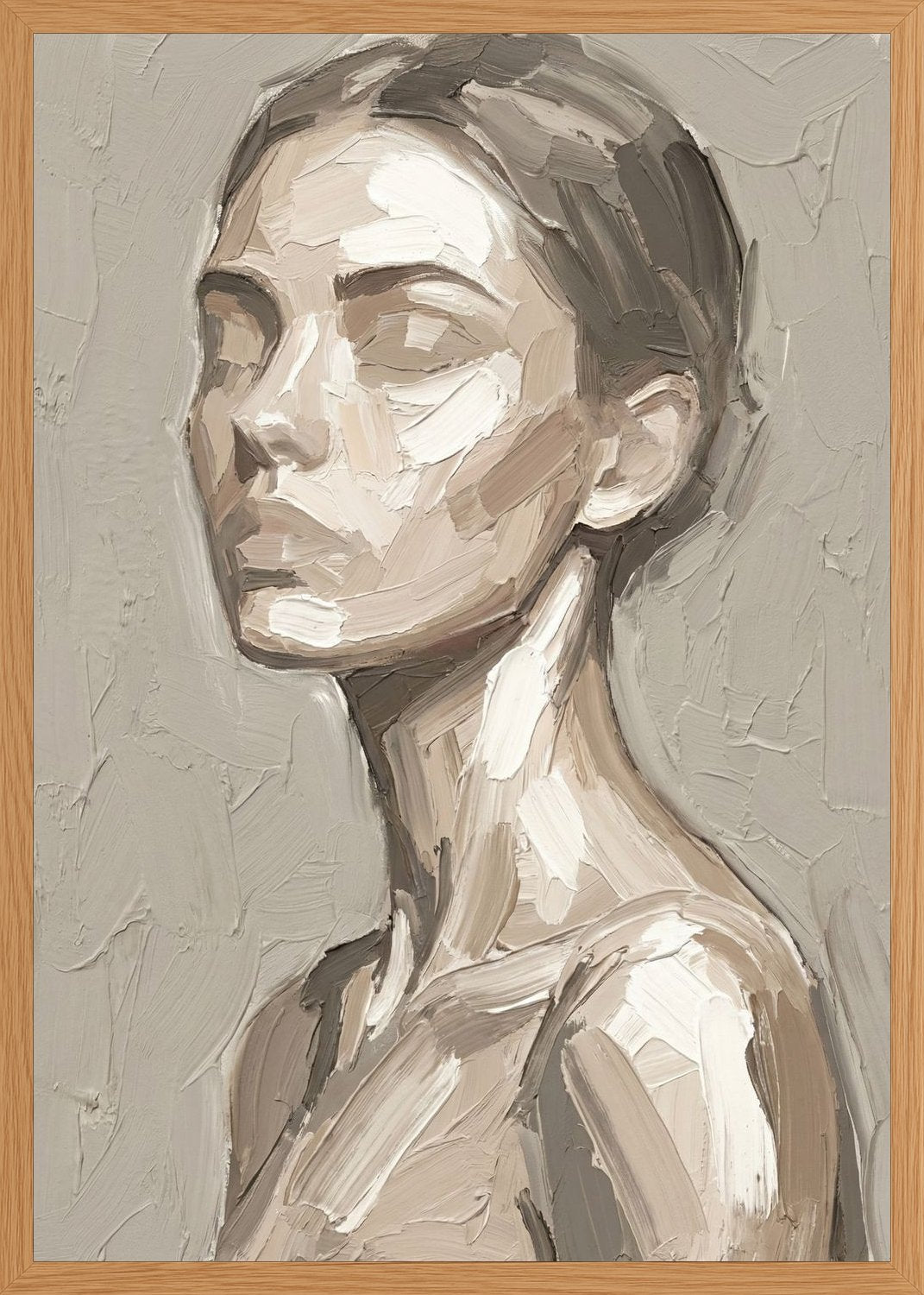 Poster in oak frame