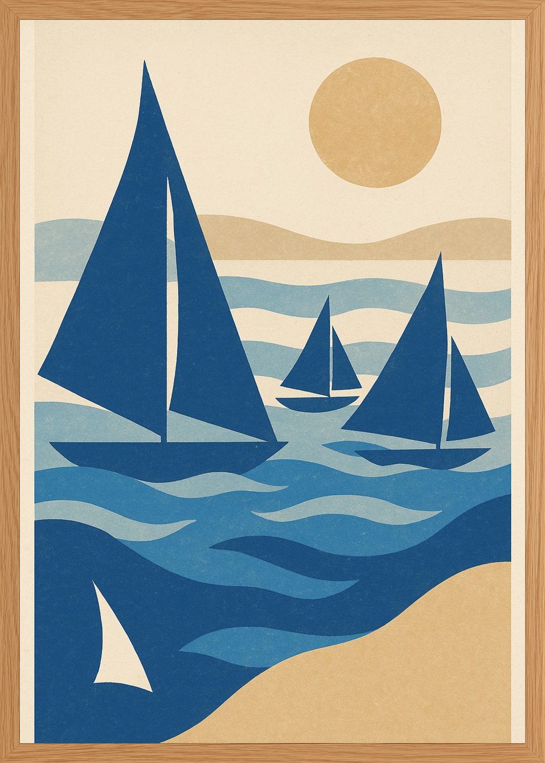 Poster in oak frame