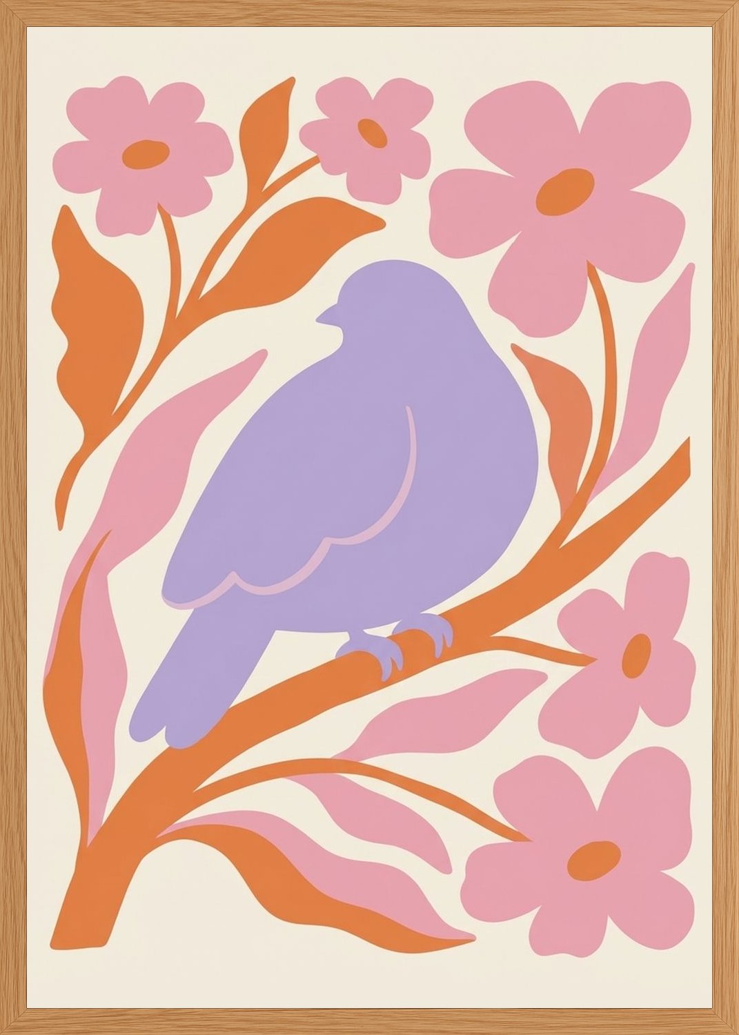 Poster in oak frame