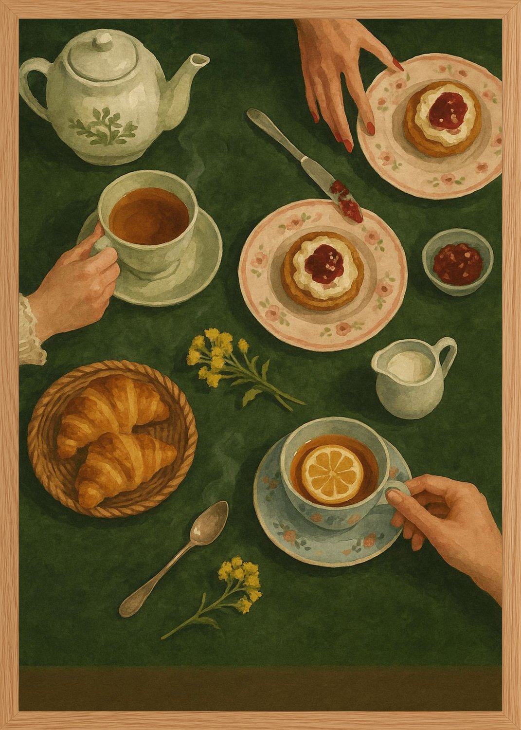 Poster in oak frame