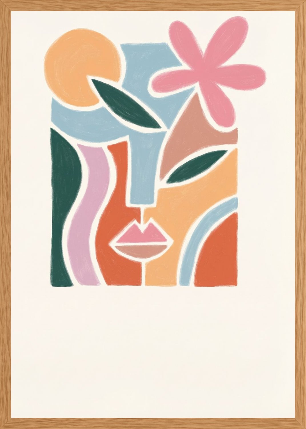 Poster in oak frame
