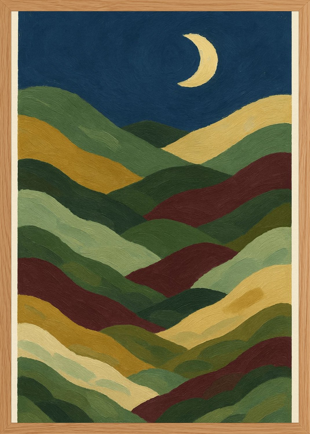 Poster in oak frame