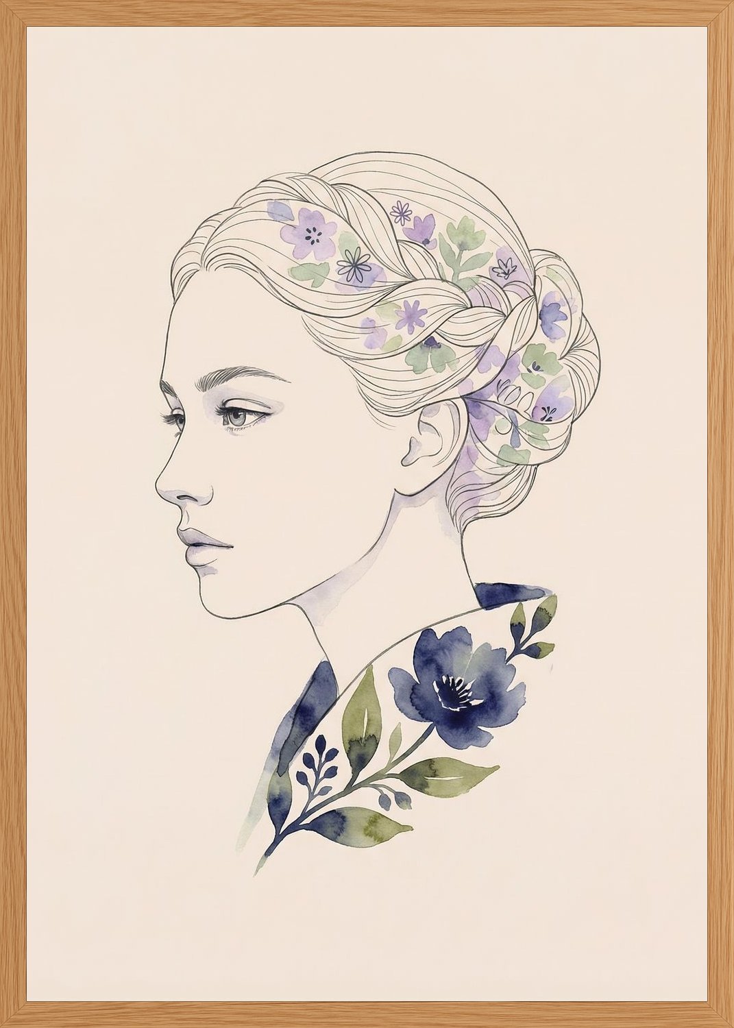 Poster in oak frame