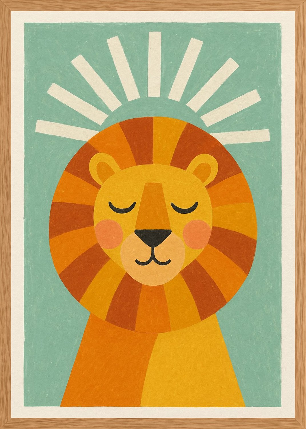 Poster in oak frame