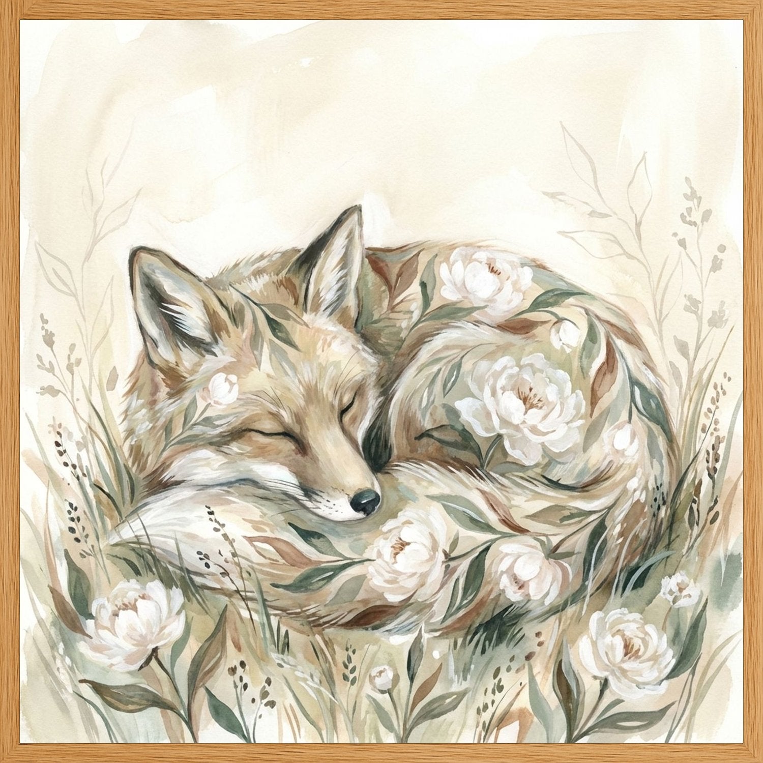 Poster in oak frame