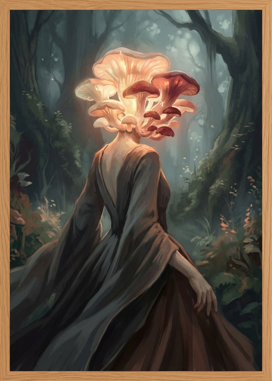 Poster in oak frame