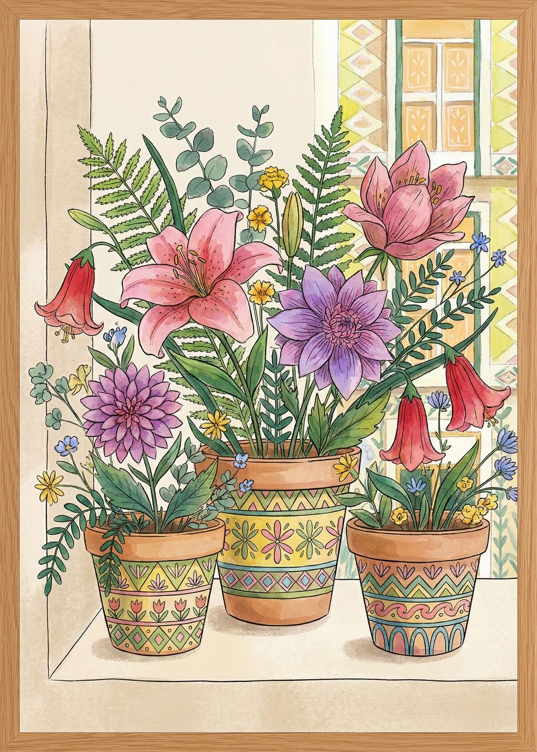 Poster in oak frame