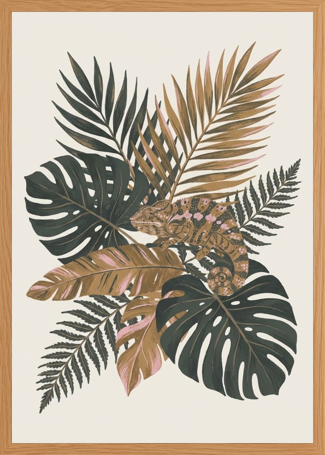 Poster in oak frame