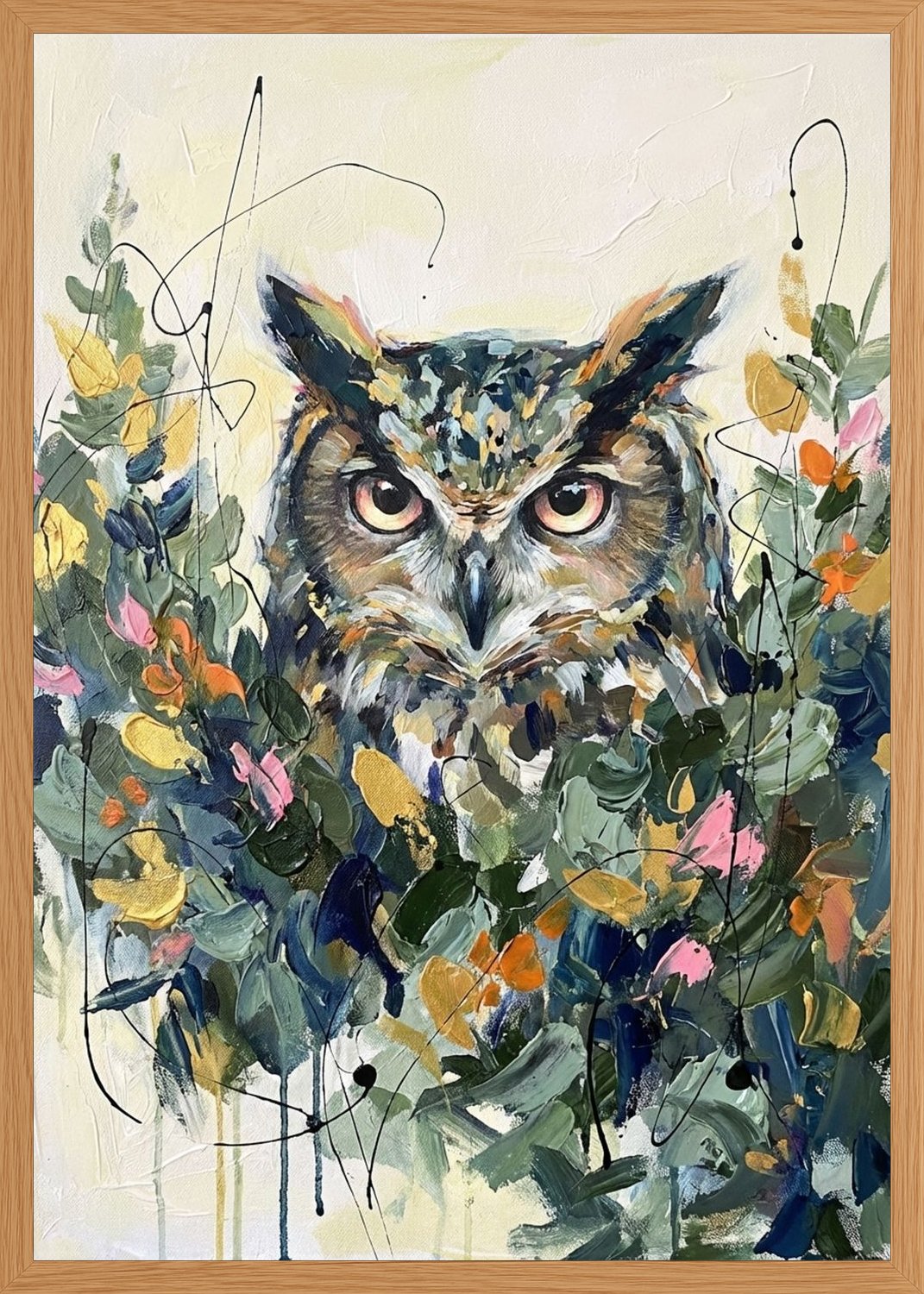 Poster in oak frame