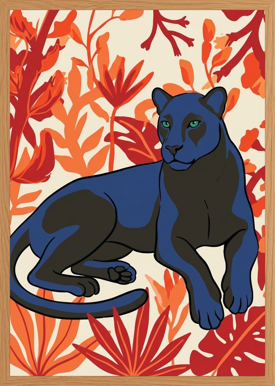 Poster in oak frame
