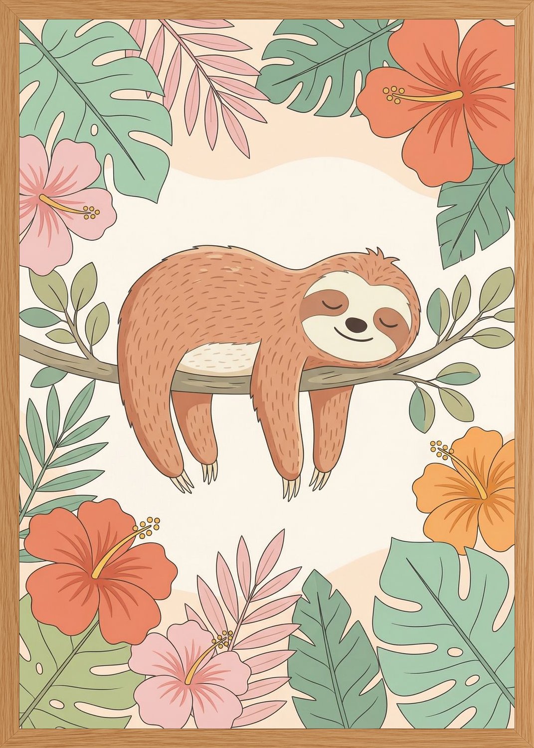 Poster in oak frame