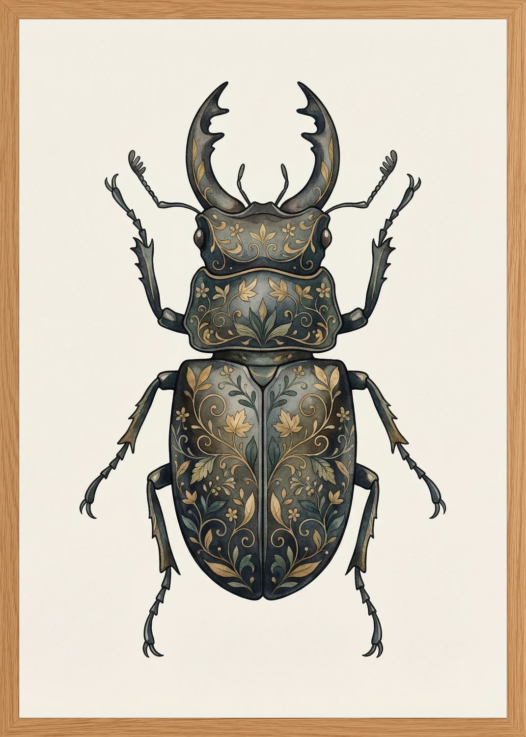 Poster in oak frame