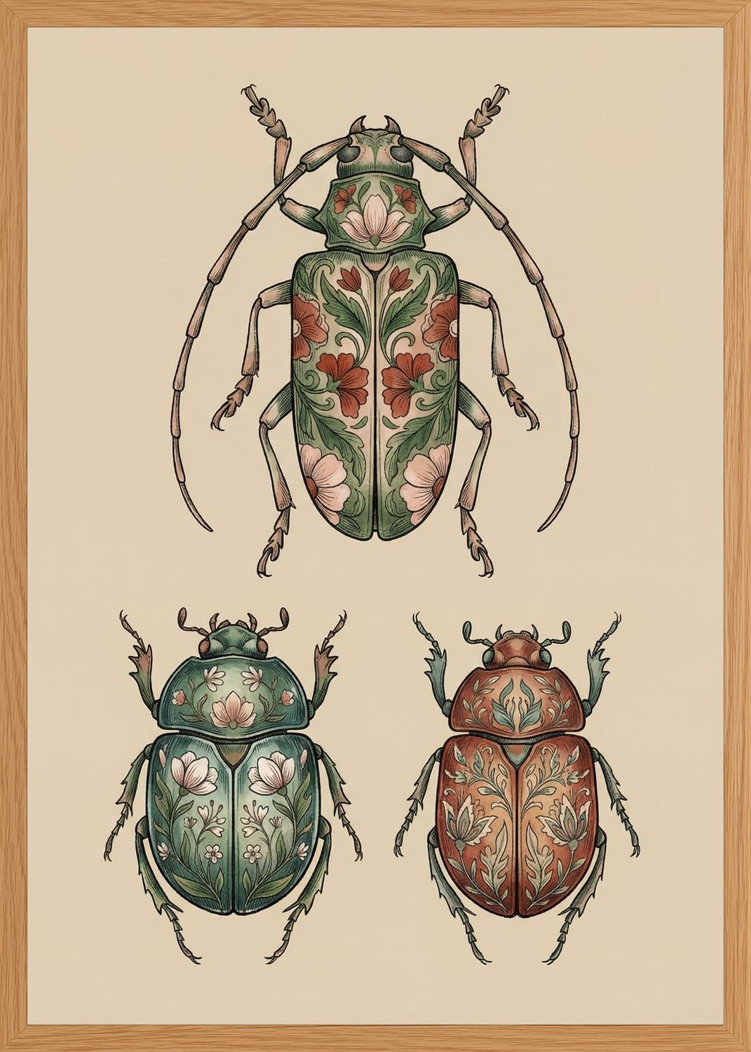 Poster in oak frame
