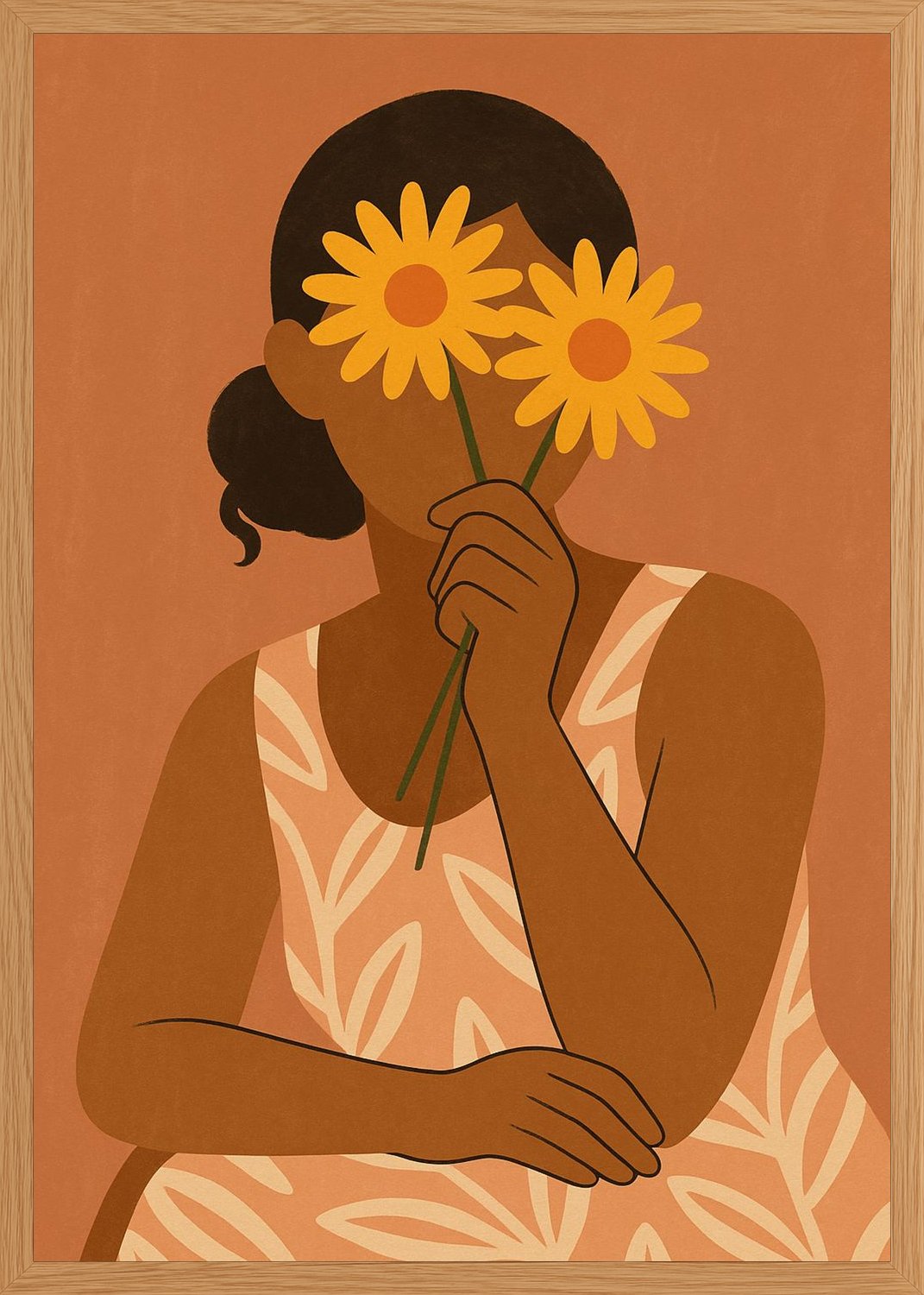 Poster in oak frame