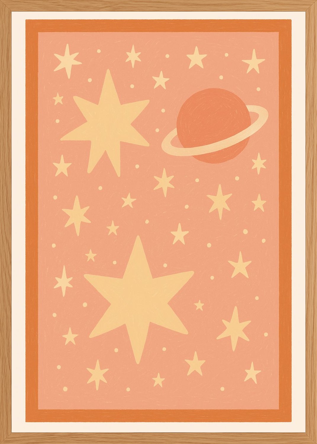 Poster in oak frame