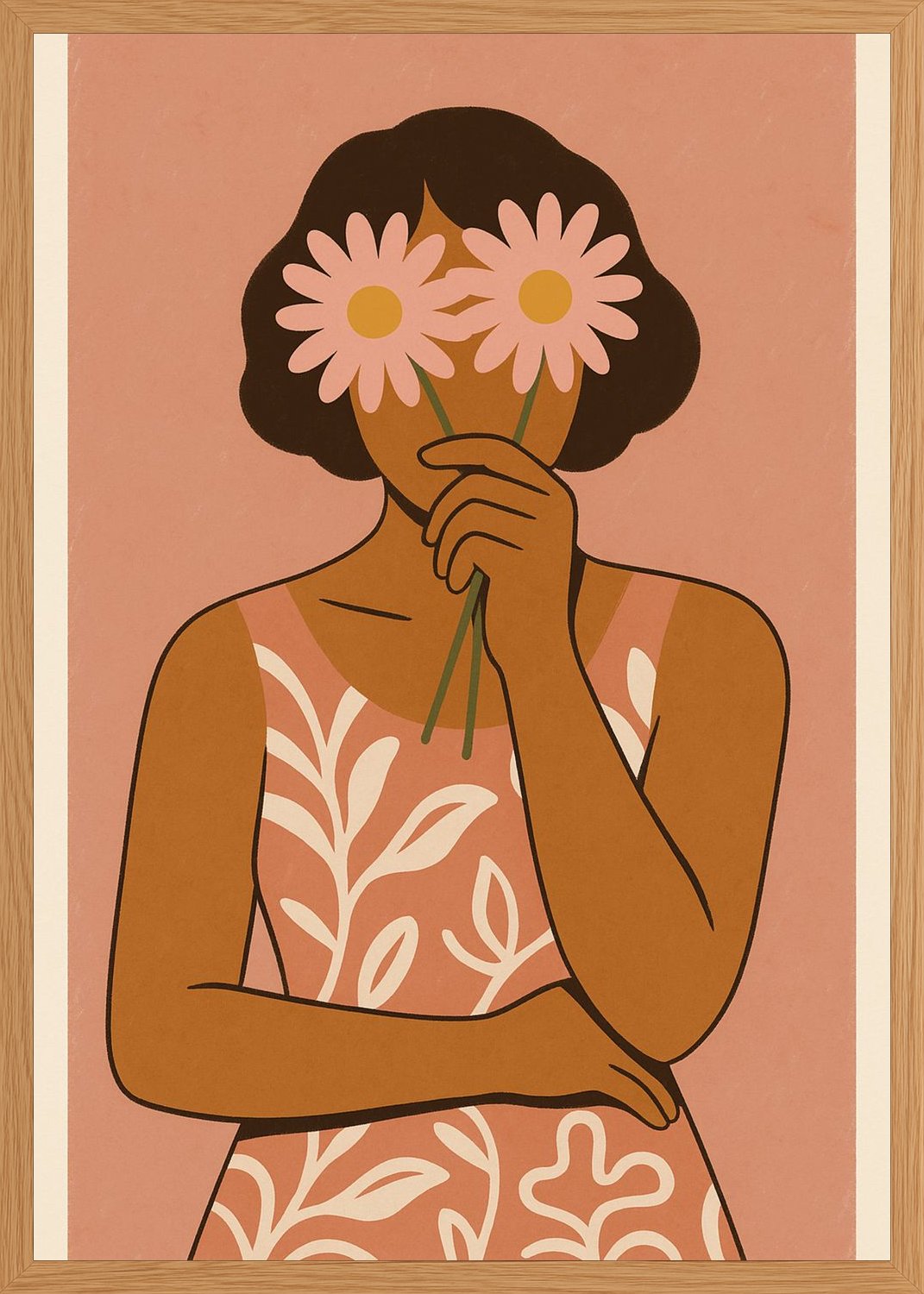 Poster in oak frame