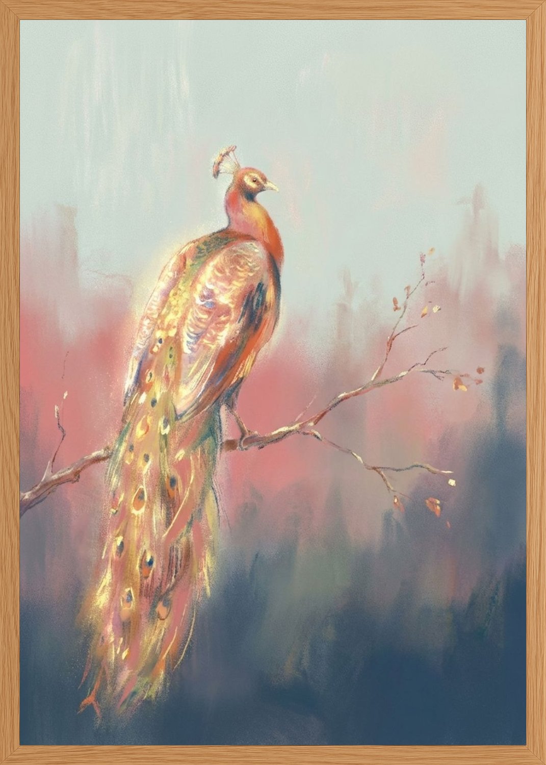 Poster in oak frame